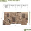 Ekena Millwork 49"W x 24 1/2"H x 1 1/4"D Castle Rock Stacked Stone, StoneWall Faux Stone Siding Panel, Smokey Ridge PNU24X48CRSR